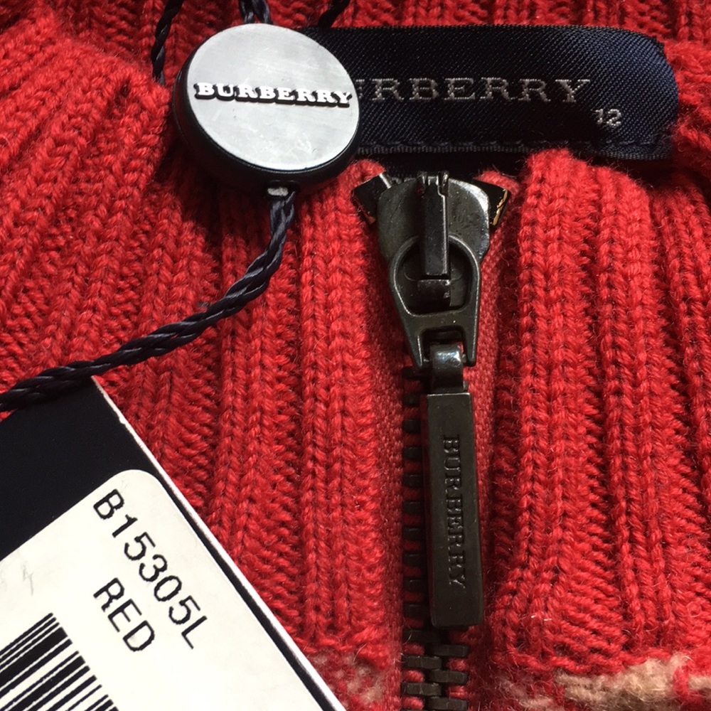 🎉Host Pick 🆕 Burberry sweater jacket AUTHENTIC - Picture 6 of 9